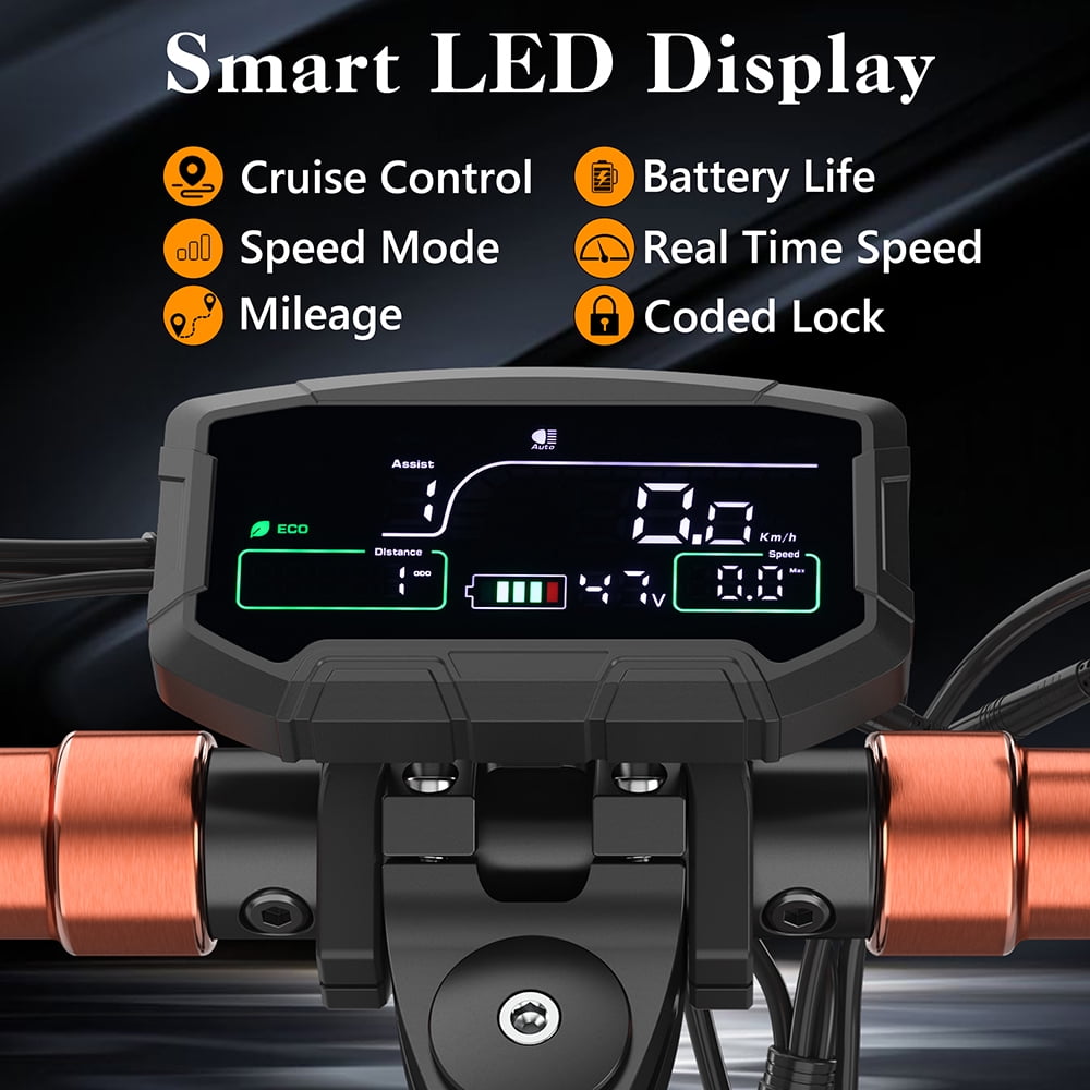 12.5AH 48V 800W Electric Scooter Max 45KM/H & 25-40KM with Seat, 10 inch Tires, iENYRID Kick Scooter Commuter for Adults & Teens & Kids