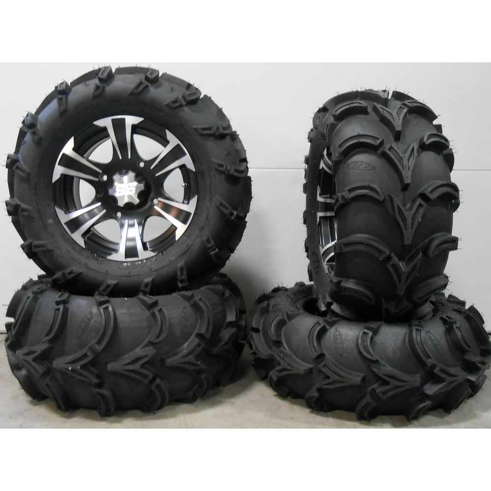 ITP SS312 14" Wheels Black 27" Mud Lite XL Tires Honda Foreman Rancher