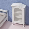 thumbnail image 7 of Joernso 1:12 3 Layers Solid Legs Mini Bookcase with Glass Door Miniature Doll House Cabinet Model Dollhouse Accessories, 7 of 7