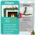 thumbnail image 2 of Satmonnus 9FT Norfolk Pine Garland, Real Touch Artificial Long Greenery Christmas Garlands for Table, Mantle, Wall, Stairs, Fireplace, Indoor & Outdoor Xmas Holiday Decorations (1 Pcs), 2 of 11