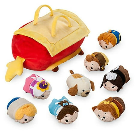 Disney Usa Beauty and the Beast Tsum Plush Set with 8 Minis New with