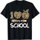 thumbnail image 1 of Playera para Maestra Leopardo 100 Días de Escuela - Talla Extra Grande S-4XL - Mujer - Blanco y Negro, 1 of 7