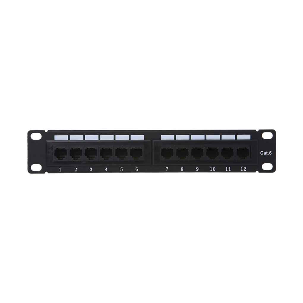 Screw 5/ Category 6 Data Patch Panel Network Cable Rack PPO+PC Home for Ethernet Connections Office Industry 