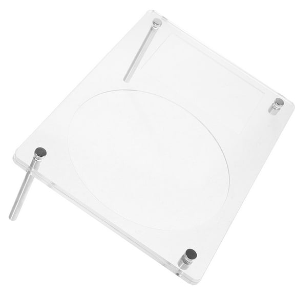 OUNONA White Acrylic Photo Frame for Display Portable and Decorative Picture Frame for Home Decor 6x8 Inch