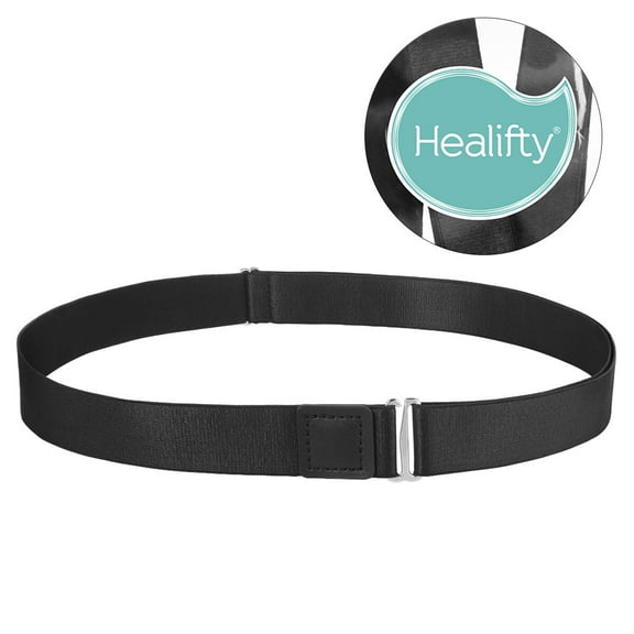 PAMINGONO Black Shirt Lock Belt with Adjustable Length and Strong Clipping for Secure Shirt Tuck