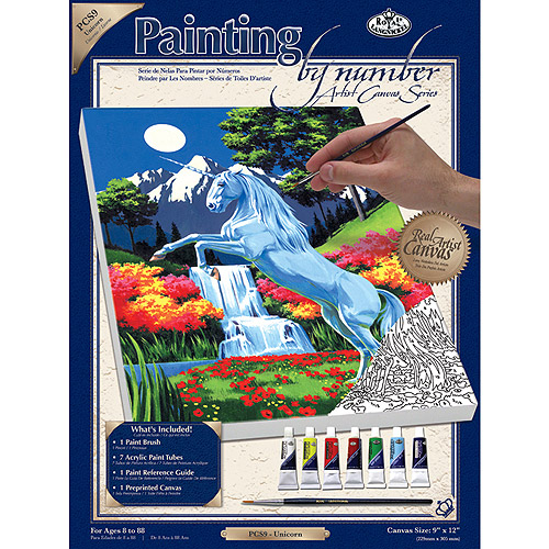 Paint By Number Kits, 9" x 12"