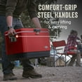 thumbnail image 3 of Coleman Vintage 54-Quart Steel Belted Cooler, Red, 3 of 6