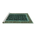 thumbnail image 2 of Ahgly Company Machine Washable Indoor Rectangle Persian Turquoise Blue Traditional Area Rugs, 6' x 9', 2 of 4