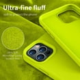 thumbnail image 4 of Compatible with iPhone 12 Pro Max Case, Soft Liquid Silicone Full Body Protective Case with [Anti-Scratch Microfiber Lining] [Camera Protective] [Support Wireless Charging] - Fluorescent Green, 4 of 14