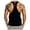 #01-Black, variant on Men's Gym Tank Tops Y-Back Workout Muscle Tee Athletic Workout Fitness Vest T-Shirts