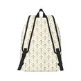 thumbnail image 6 of Rocae White And Gold Geometry for Durable Canvas Backpack Leisure Large Bag Travel Rucksack Multi-function Backpack Medium, 6 of 8