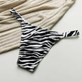 thumbnail image 3 of Womens Sexy High Cut G-String Thongs Lingeries Bottom Panties Female Underwear Zebra print L YIWEI, 3 of 11