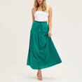 thumbnail image 1 of Vedolay Skirts For Women Trendy Women's A-Line Midi Tulle Skirt Elastic High Waist Skirt Fairy Mesh Midi Skirts,Green M, 1 of 5