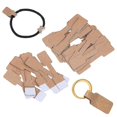 thumbnail image 4 of 50 Uds. Etiquetas de precios en blanco cuadrado collar anillo etiquetas de joyería pegatinas de papel, 4 of 5