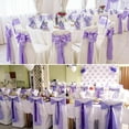 thumbnail image 2 of 50 PCS Satin Chair Sashes Bows Decorative Universal Chair Cover Chair Ribbon Ties Sash for Christmas Wedding Party Ceremony Reception Hotel Events Banquet Restaurant Decor(7 x 108inch, ), 2 of 10