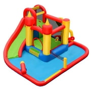 Costway Inflatable Water Slide Jumping Bounce House Bouncy Splash Pool