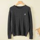 thumbnail image 4 of Couple's boutique high-end embroidered knitted women's cashmere sweater round neck men's pullover long sleeved new cashmere swea, 4 of 5