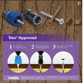 thumbnail image 3 of Pro Plug System for Fascia Plug and Screw Kit - Trex Havana Gold Fascia Plugs and Stainless Steel Screws- 10 x 1-7/8" T-20 Star Dr- 100 Pieces, 3 of 3