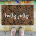 thumbnail image 3 of Custom Christmas Tree Red Truck Door Mat - Festive Holiday Rug for Home Entryway Decoration, 3 of 4