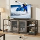 thumbnail image 1 of Yeshouse Mueble para TV De 63 Pulgadas con 2 Estantes Abiertos y 2 Puertas De Malla, Centro De Entretenimiento De Diseño Industrial, Mesa Consola Multimedia para Salón y Dormitorio, 1 of 9