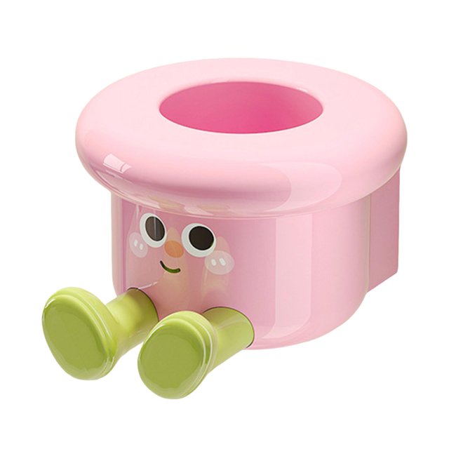 Soporte para cepillos de dientes, organizador de almacenamiento para cepillos de dientes eléctricos montado en la pared, creativo Rosa