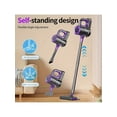 thumbnail image 3 of 4-In-1 Cordless Handheld Vacuum Cleaner, Lightweight Upright Powerful Suction Vacuum With LED Brush, Anti- Hair, 2000mAh*3pcs Rechargeable Batteries - Suitable For Home, Car, Pet Hair, Carpet, 3 of 11