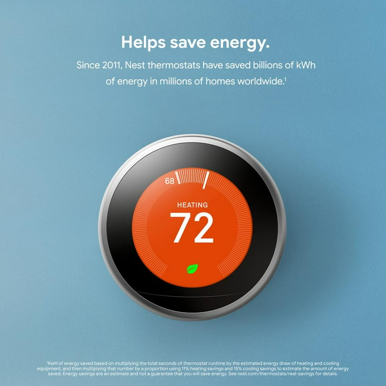 Nest Learning Thermostat サーモスタット Nest 3rd Generation Smart Learning Thermostat with Temperature