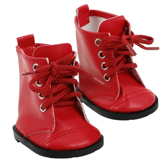 OFFIGAM babydoll shoes Boots Red PU 1 Pair