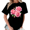 5-Black, variant on Giffimy Women Vintage Peach Orange Rose Bouquet Thorn Leaf Floral Crew Neck Daily Casual Short Sleeve S-5XL Black Tops