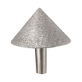 thumbnail image 1 of Cabezal de pulido Adamas para galvanoplastia, biselador de vidrio de jade, cabezal de pulido biselado de piedra con orificio para vidrio, cabezal de pulido cónico (diámetro de 20 mm), 1 of 8
