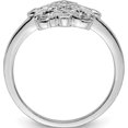 thumbnail image 2 of Sterling Silver Rhodium Diam. Fashion Ring (Size 7) Made In India qr4685-7, 2 of 5