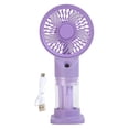 thumbnail image 3 of OCCOA Portable Misting Handheld Fan Mini Rechargeable 6.4in, Spray Cooling Personal Water Mist Desk Fan, Summer Outdoor Travel Office, F, 3 of 6