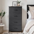 thumbnail image 2 of BuySphere 4 Dresser Storage Tower, Organizer Drawers for Closet Boys & Girls Bedroom, Bedside Furniture, Chest for Home, College Dorm, Steel Frame, Wood Top, Fabric Bins,Gray, 2 of 21