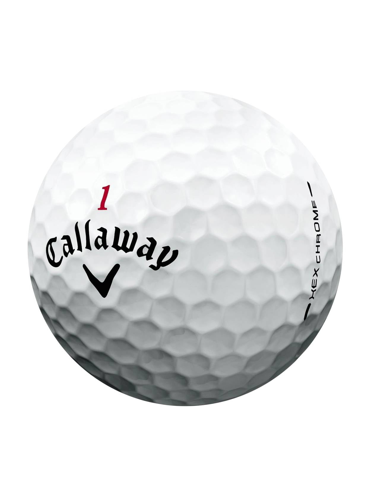 Callaway HEX Chrome Golf Balls, Used, Mint Quality, 36 Pack - Walmart ...