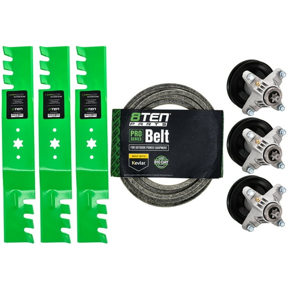 8TEN Blade Spindle Belt Kit for MTD Cub Cadet 54 inch SLT1554 MK1005603