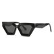 thumbnail image 1 of Gafas de sol personalizadas con forma de diamante, gafas de sol de moda con forma de ojo de gato y montura gruesa, hechas de PC y HD, 1 of 6