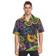 thumbnail image 4 of Camisa hawaiana de playa para hombre, con estampado 3D, holgada, de manga corta, con botones, informal, de talla grande, 4 of 4