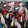 thumbnail image 4 of Animal Dog Crate Cover, Colorful Exotic Birds Cockatoo Flamingo Macaw Parrot Toucan Tropic Wildlife Art, Easy to Use Pet Kennel Cover for Medium Large Dogs, 35" x 23" x 27", Multicolor, by Ambesonne, 4 of 6
