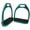 Teal, variant on Showman Stainless Steel Glitter Coated English Irons (Navy)