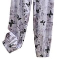 thumbnail image 5 of Tnhcen Women's Elastic Waist Floral Print Pajama Pants Loose Fit Cuffed Ankle Sleepwear Soft Nylon Spandex Casual Home Wear M-L, 5 of 5