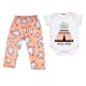 thumbnail image 1 of Conjunto de ropa con estampado de verano para niña recién nacida, mono + Pantalones largos Impresión Zulema Conjunto de mameluco de niñas, 1 of 8