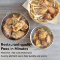 thumbnail image 2 of Secura 4 Liters / 17-Cup Stainless-Steel 1700-Watt Electric Deep Fryer with Timer Free Extra Odor Filter, Triple Basket, 4.5 Quarts, Red, 2 of 7