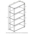 thumbnail image 5 of Furinno Turn-N-Tube 23.6 W x 11.6 D x 57.4 H 5-Shelf Decorative Shelves, Beige and White, 5 of 6