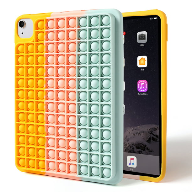iPad Air 10.9 inch Case, GMYLE Cute Carrying Case Fidget Push Bubble Design Soft Silicone Cover, Kids Friendly for iPad Air 10.9 4th Generation 2020 2021 - Walmart.com