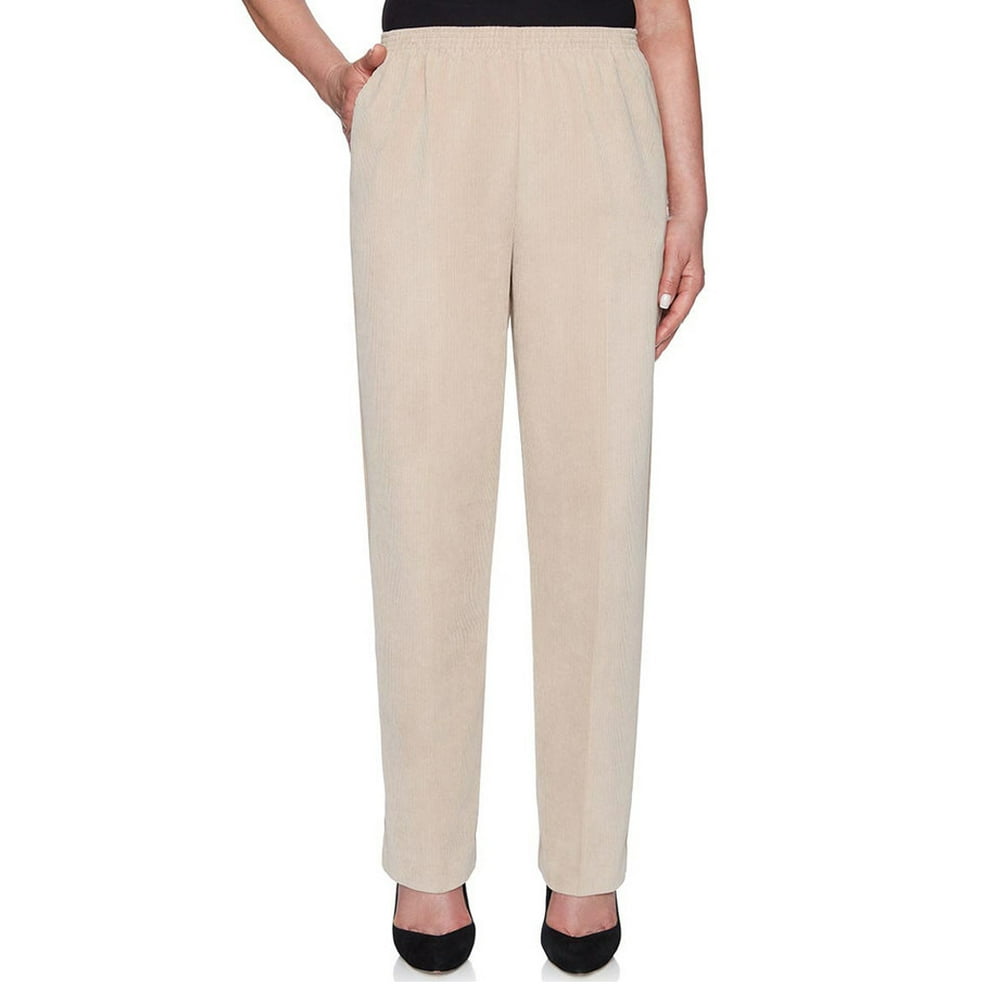 Alfred Dunner Women's Corduroy Elastic Waist Pants