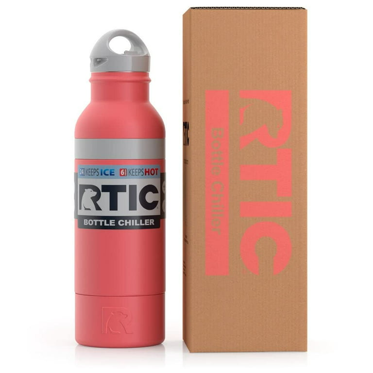 RTIC Bottle Chiller Water Bottle Insulated Cooler for 12oz Glass Soda  Bottle or 16oz Aluminum Bottle, Double Wall Vacuum Insulation, Stainless  Steel