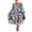 Blue, variant on Wassery Women Floral Puff Sleeve Maxi Dress Bohemian V Neck Tiered Long Dress Layered Swing Dress Summer Beach Sundress Casual Beach Party Dress