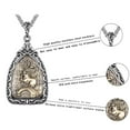 thumbnail image 2 of HIJONES Men's Chinese Zodiac Pendant Necklace Stainless Steel Retro Jewelry with Chain for Birthday Anniversary Snake, 2 of 3