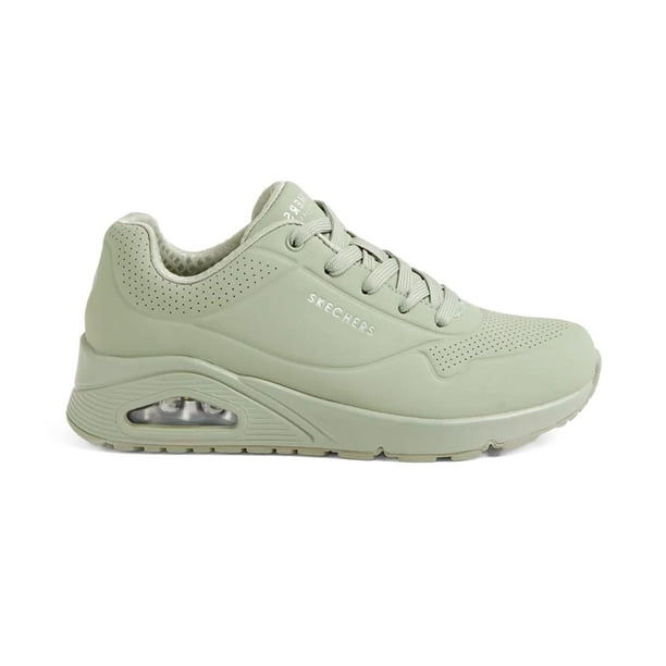 Tenis Skechers Uno Stand On Air Mujer Lifestyle verde 26