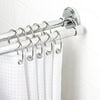 Double Straight Shower Rod, Chrome Finis